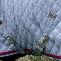 Kentucky Horsewear - Couverture de présentation Corde Tressée denim/ bordeaux Bleu New