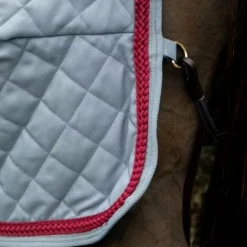 Kentucky Horsewear - Couverture de présentation Corde Tressée denim/ bordeaux Bleu New