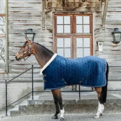 Kentucky Horsewear - Couverture de présentation velvet bleu 160g Marine Sale