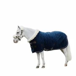 Best Kentucky Horsewear - Couverture de présentation velvet bleu pour minis 160g Marine