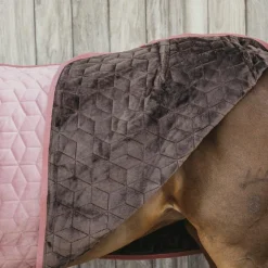 Discount Kentucky Horsewear - Couverture de présentation velvet vieux 160g Rose