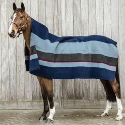Online Kentucky Horsewear - Couverture séchante carré heavy stripes / gris Marine