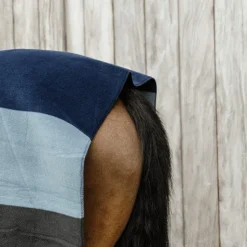 Online Kentucky Horsewear - Couverture séchante carré heavy stripes / gris Marine