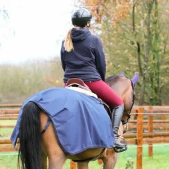 Clearance Kentucky Horsewear - Couvre-reins carré imperméable 600D 160g Marine