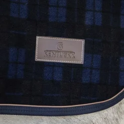 Kentucky Horsewear - Couvre-reins Heavy Fleece à carreaux 0g Marine Outlet