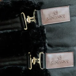 Clearance Kentucky Horsewear - Extension de poitrail mouton vegan 2 boucles Noir