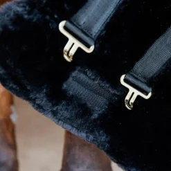 Clearance Kentucky Horsewear - Extension de poitrail mouton vegan 2 boucles Noir