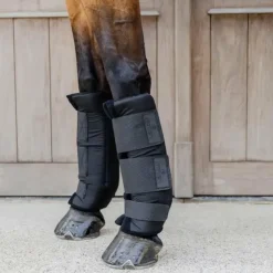 Best Kentucky Horsewear - Guêtres d'écurie Protect Classic antérieurs (x2) Noir