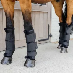 Best Kentucky Horsewear - Guêtres d'écurie Protect Classic antérieurs (x2) Noir