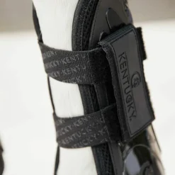 Clearance Kentucky Horsewear - Guêtres ouvertes velcro x2 Noir