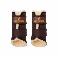 Sale Kentucky Horsewear - Guêtres cheval Solimbra postérieurs x2 Marron