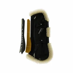 Outlet Kentucky Horsewear - Guêtres ouvertes mouton vegan Bamboo Elastic x2 Noir
