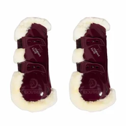 Outlet Kentucky Horsewear - Guêtres ouvertes mouton vegan Bamboo Elastic x2 Bordeaux