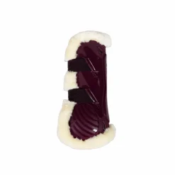 Outlet Kentucky Horsewear - Guêtres ouvertes mouton vegan Bamboo Elastic x2 Bordeaux