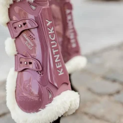 Online Kentucky Horsewear - Guêtres ouvertes mouton vegan Bamboo Elastic vieux x2 Rose