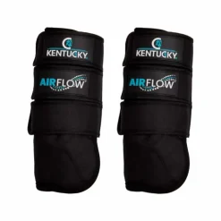 Kentucky Horsewear - Guêtres de cross antérieurs 3D Air Flow Noir New