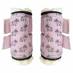 Kentucky Horsewear - Guêtres mouton antérieurs Sammy Collection vieux Rose