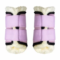 Kentucky Horsewear - Guêtres mouton antérieurs Sammy Collection vieux Rose