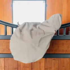 Kentucky Horsewear - Housse de selle cso/ mixte avec plaque en or Beige Best