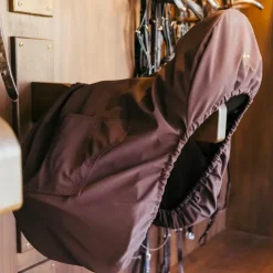 Kentucky Horsewear - Housse de selle cso/ mixte avec plaque en or Marron Sale
