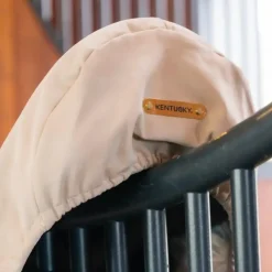 Kentucky Horsewear - Housse de selle dressage avec plaque en or Beige Best