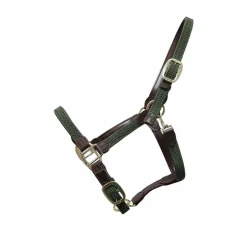 Best Kentucky Horsewear - Licol cheval nylon tressé olive Vert