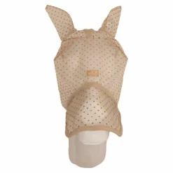 Clearance Kentucky Horsewear - Masque anti-mouches Heart avec oreilles et nez Beige