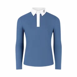 Outlet Kentucky Horsewear - Polo de concours Osaka Kids garçon manches longues Marine