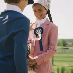 Outlet Kentucky Horsewear - Polo de concours Osaka Kids garçon manches longues Marine