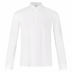 Best Kentucky Horsewear - Polo de concours manches longues homme Classic Blanc