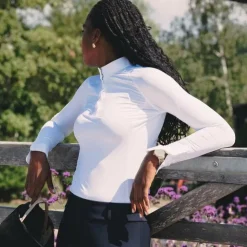 Online Kentucky Horsewear - Polo manches longues femme Classic Blanc