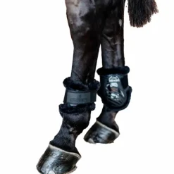Kentucky Horsewear - Protège-boulets jeunes chevaux mouton vegan mouton Noir New