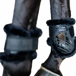 Kentucky Horsewear - Protège-boulets jeunes chevaux mouton vegan mouton Noir New