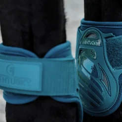 Outlet Kentucky Horsewear - Protège-boulets jeunes chevaux emeraude Bleu