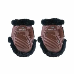 Sale Kentucky Horsewear - Protège-boulets jeunes chevaux mouton vegan mouton noir Marron