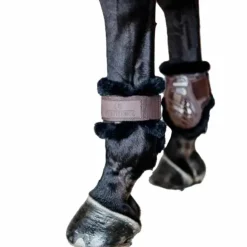Sale Kentucky Horsewear - Protège-boulets jeunes chevaux mouton vegan mouton noir Marron