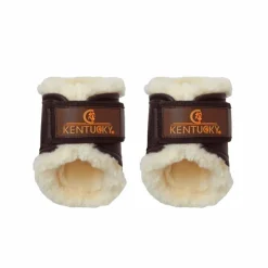 Kentucky Horsewear - Protège-boulets turnout cuir Marron Discount