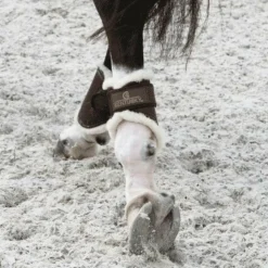 Kentucky Horsewear - Protège-boulets turnout cuir Marron Discount