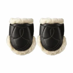 Best Kentucky Horsewear - Protège-boulets cuir mouton Noir