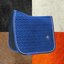 Kentucky Horsewear - Tapis de dressage Basic Velvet Marine Best