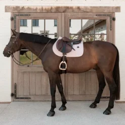 Kentucky Horsewear - Tapis de selle Velvet Mini Pearls vieux Rose