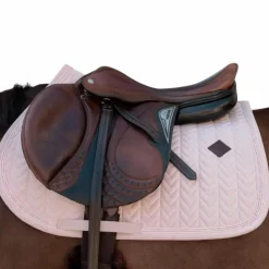 Kentucky Horsewear - Tapis de selle Velvet Mini Pearls vieux Rose