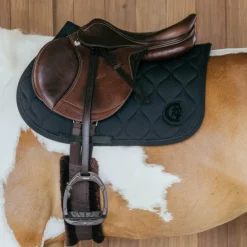 Discount Kentucky Horsewear - Tapis de selle Wave jumping 3D logo Noir