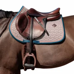 Clearance Kentucky Horsewear - Tapis de selle pied de poule / navy Bordeaux