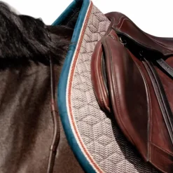 Clearance Kentucky Horsewear - Tapis de selle pied de poule / navy Bordeaux