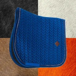 Online Kentucky Horsewear - Tapis de selle Velvet Pearls jumping Marine