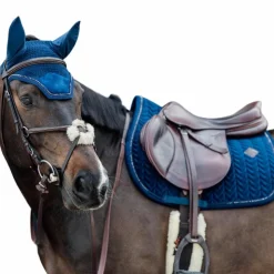 Online Kentucky Horsewear - Tapis de selle Velvet Pearls jumping Marine