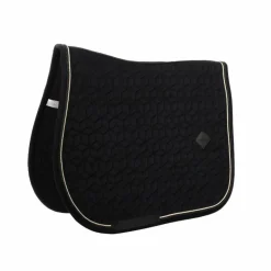 Kentucky Horsewear - Tapis de selle Basic Velvet jumping Noir