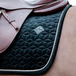 Kentucky Horsewear - Tapis de selle Basic Velvet jumping Noir