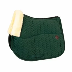 Kentucky Horsewear - Tapis de selle Skin Friendly Velvet sapin Vert Outlet